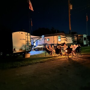 Relaxing after a tough night of fireworks!